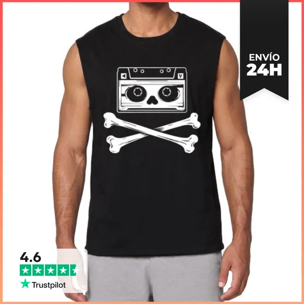 Camiseta Sin Mangas Cassette Pirata LaTostadora