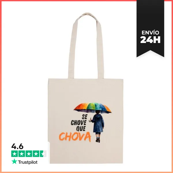 Bolsa De Tela Bolsa Retranca Galega Se Chove Que Chova