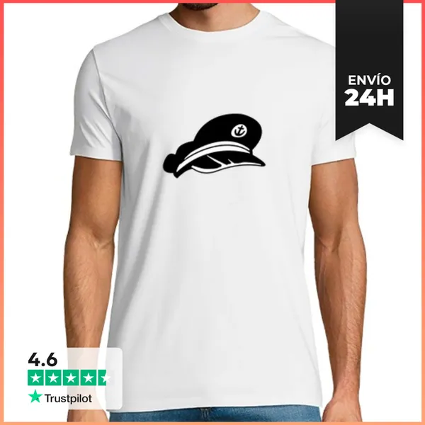 Camiseta Hombre Clásica Captain Hombre, LaTostadora