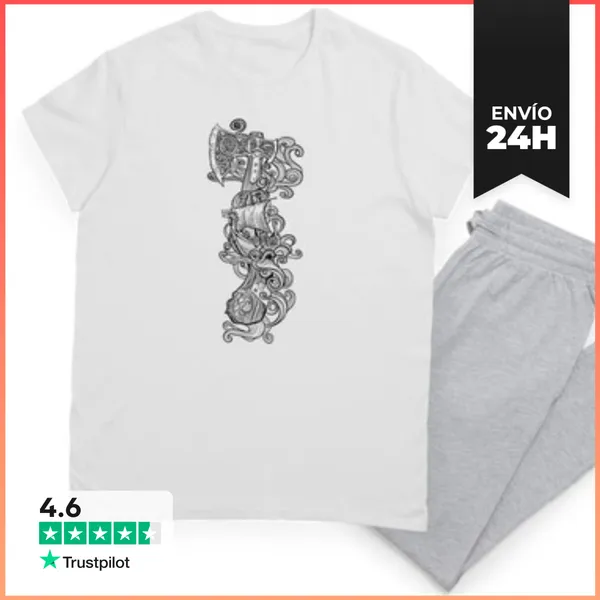 Pijama Barco Vikingo Nórdico - Drakkar New Art LaTostadora