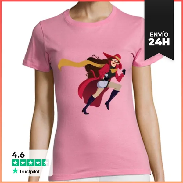 Camiseta Mujer Clásica Carmen Sandiego LaTostadora