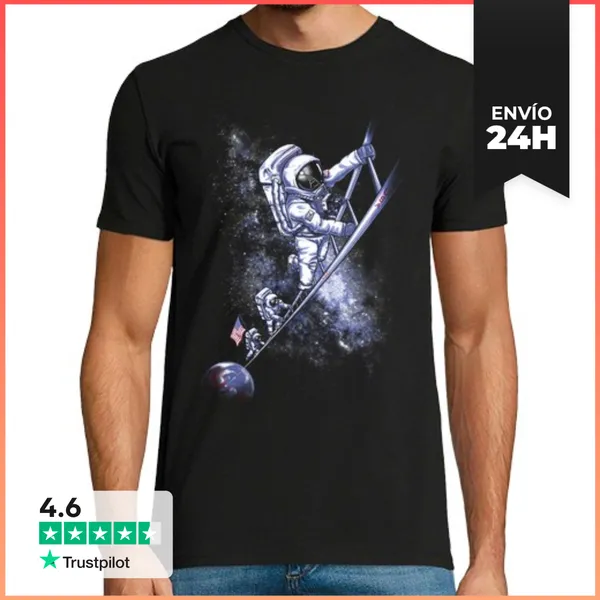 Camiseta Hombre Clásica Julio 1969 LaTostadora