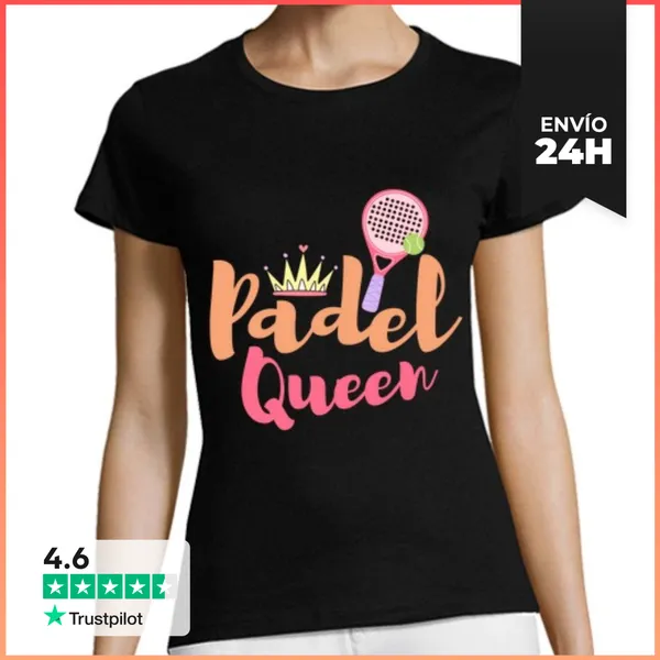 Camiseta Mujer Clásica Reina Del Pádel Tenista Mujer LaTostadora