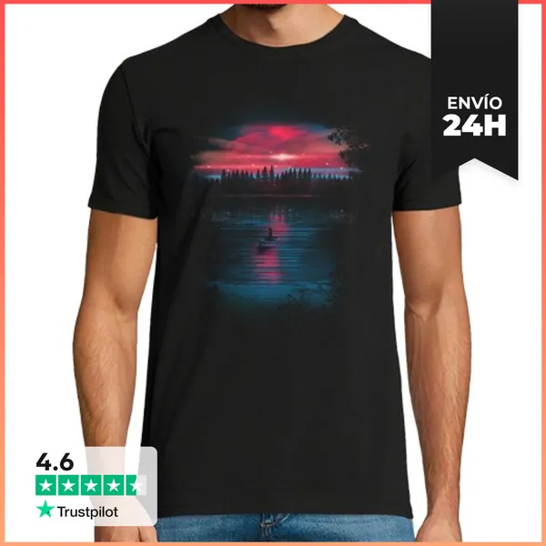 Camiseta Hombre Clásica Mundo Debajo LaTostadora