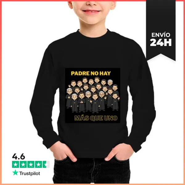 Camiseta Manga Larga Para Niños Padre1 LaTostadora