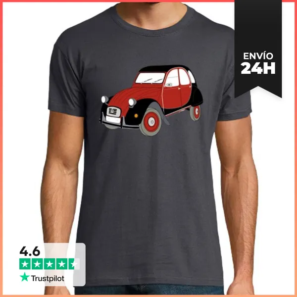 Camiseta Hombre Clásica 2cv Charleston LaTostadora