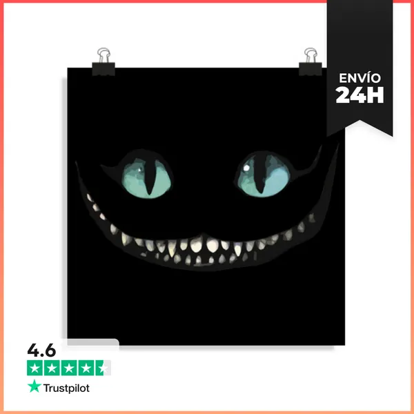 Póster Cuadrado Cheshire LaTostadora