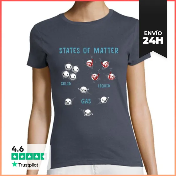 Camiseta Mujer Clásica States Of Matter LaTostadora