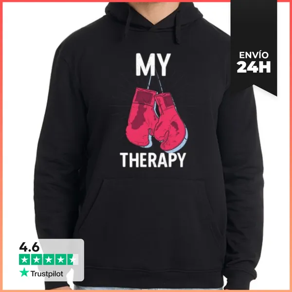 Sudadera Unisex Con Capucha Boxeador Artes Marciales Combate De