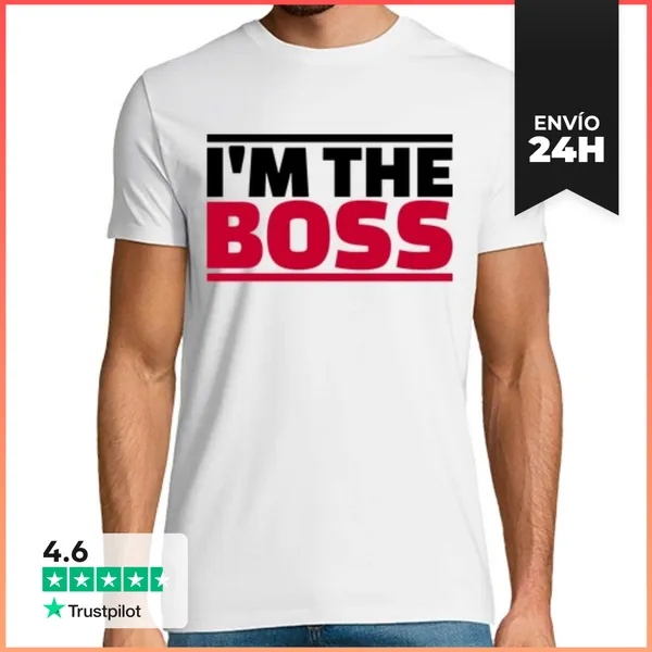 Camiseta Hombre Clásica Soy El Jefe LaTostadora