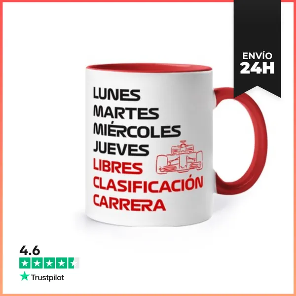 Taza De Colores F1 SEMANA LIBRES CLASIFICACIÓN CARRERA