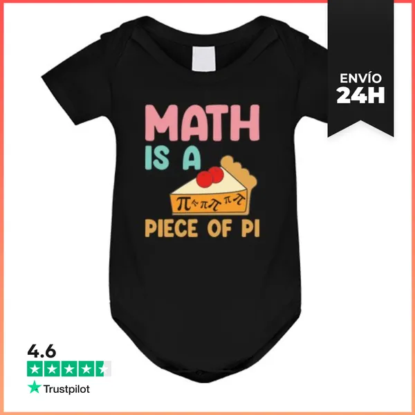 Body Bebé MATH IS A PIECE OF PI PIE LaTostadora
