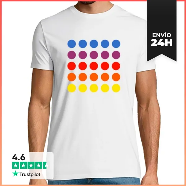 Camiseta Hombre Clásica Círculos Frescos LaTostadora