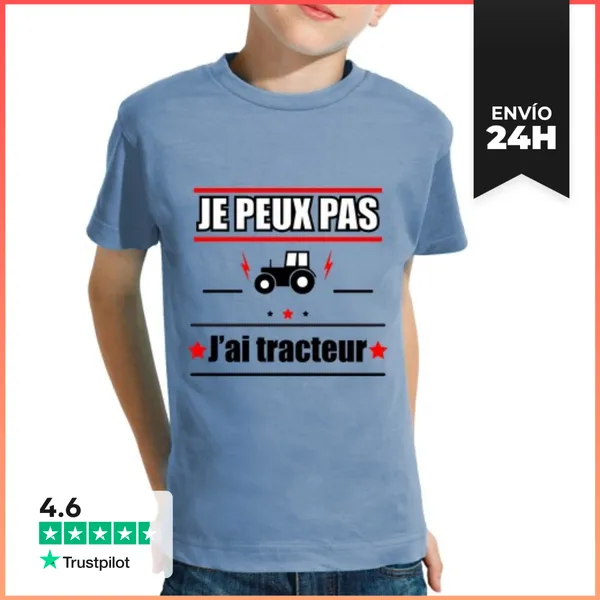 Camiseta Clásica Para Niños No Puedo Tener Tractor LaTostadora