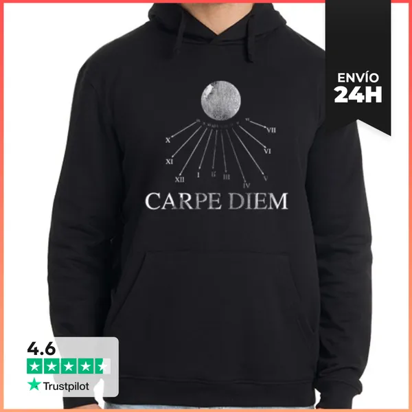 Sudadera Unisex Con Capucha Carpe Diem LaTostadora