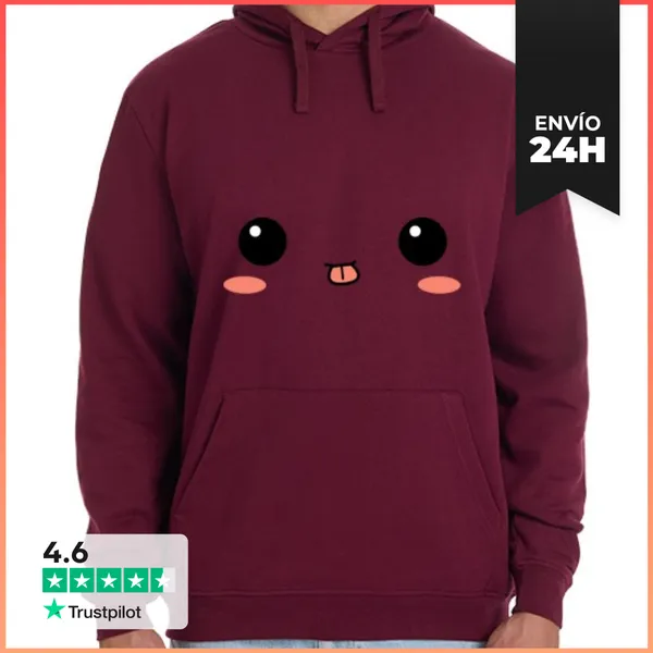 Sudadera Unisex Con Capucha Ojillos Niño LaTostadora