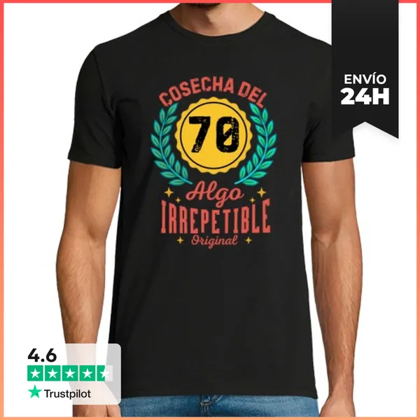 Camiseta Hombre Clásica Cosecha Del 1956 Algo Irrepetible