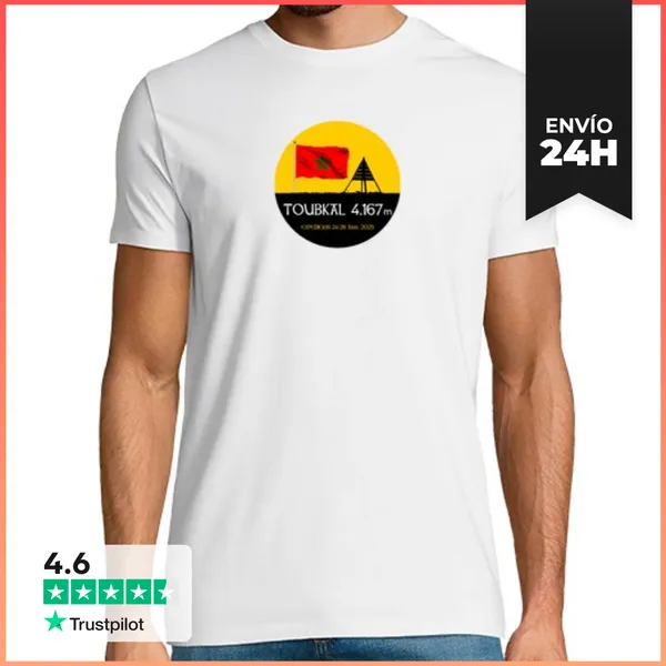 Camiseta Hombre Clásica Hombre, Manga Corta, Blanco, Calidad