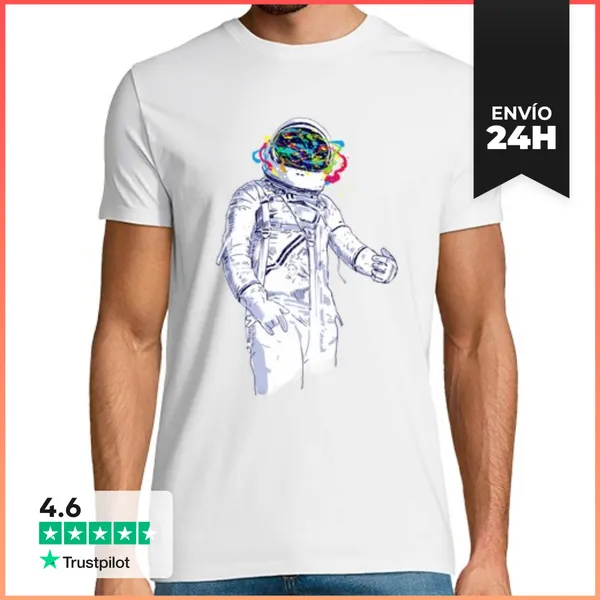 Camiseta Hombre Clásica Espacio Creativo LaTostadora