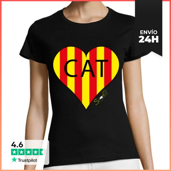 Camiseta Mujer Clásica Cor Català LaTostadora