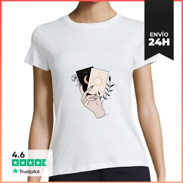 Camiseta Mujer Clásica Cartas Tarot LaTostadora