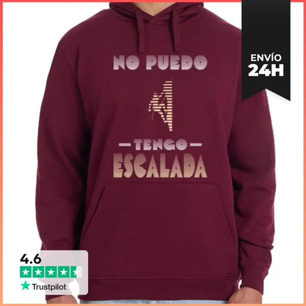 Sudadera Unisex Con Capucha No Puedo Tengo Escalada Sudadera