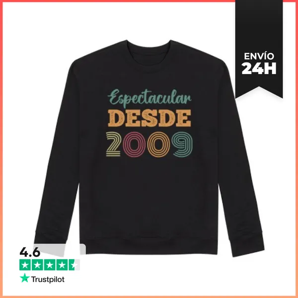 Sudadera Unisex ESPECTACULAR DESDE 2009 LaTostadora