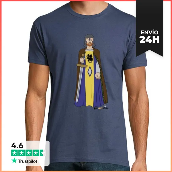Camiseta Hombre Clásica Artur Les Planotes Samarreta LaTostadora