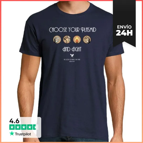 Camiseta Hombre Clásica Elige Tu Plásmido - Camiseta Chico