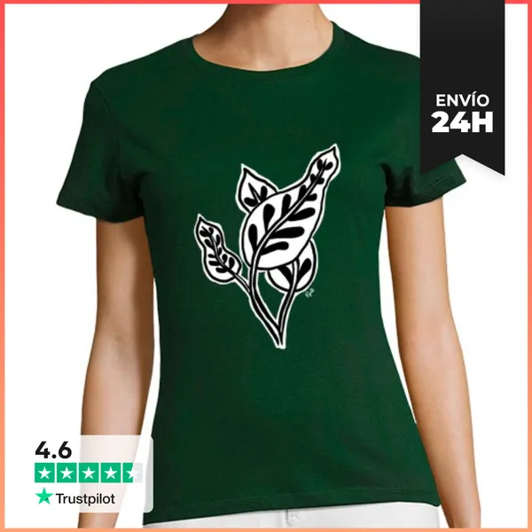 Camiseta Mujer Clásica Planta Trepadora LaTostadora