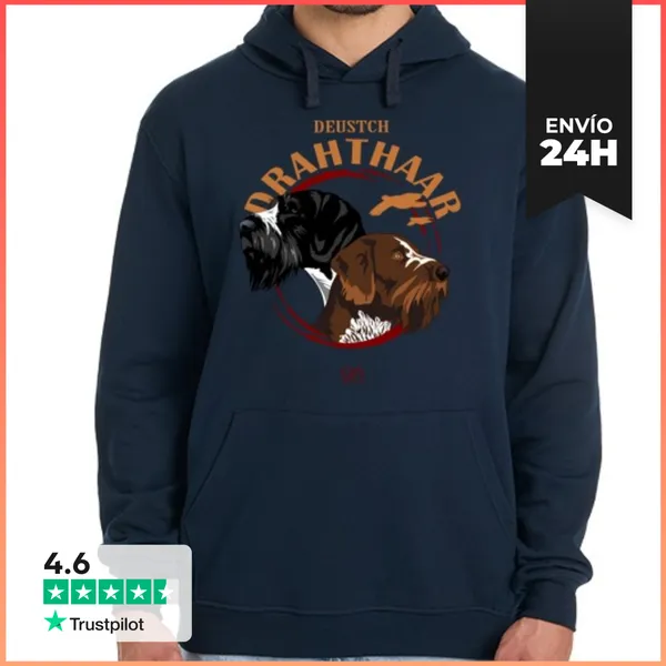 Sudadera Unisex Con Capucha Drahthaar LaTostadora