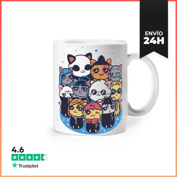 Taza Jujutsu Cat-isen LaTostadora