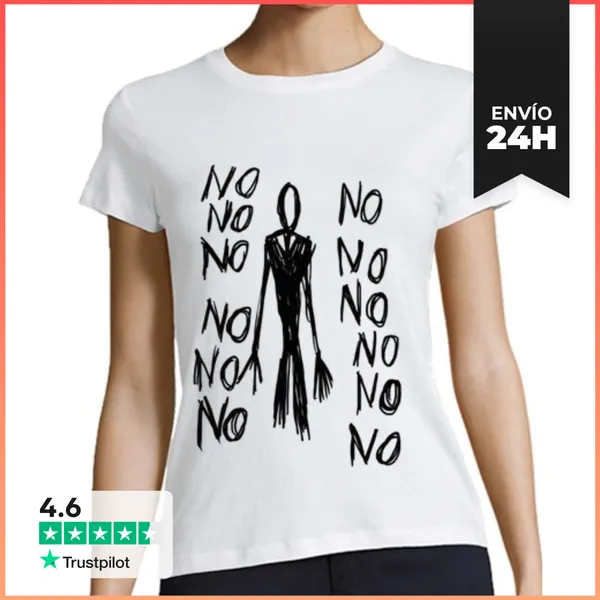 Camiseta Mujer Clásica Slender Page - No No No LaTostadora