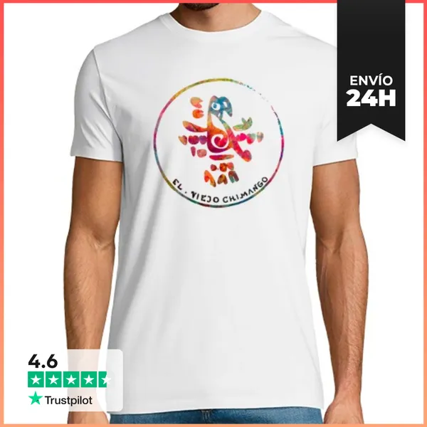 Camiseta Hombre Clásica LOGO ACUARELA LETRAS NEGRAS LaTostadora