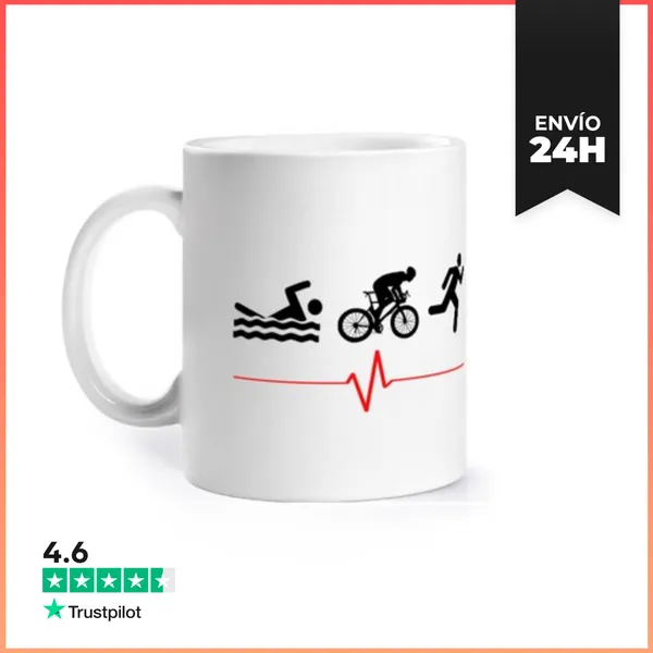 Taza Regalo De Deporte De Triatlón Cardio LaTostadora
