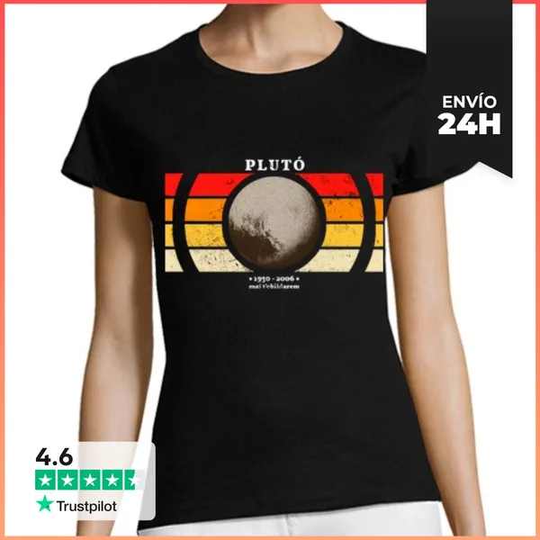 Camiseta Mujer Clásica Plutó - Entallat LaTostadora
