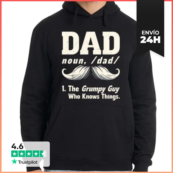 Sudadera Unisex Con Capucha Humor Divertido De Papá Tipo Gruñón