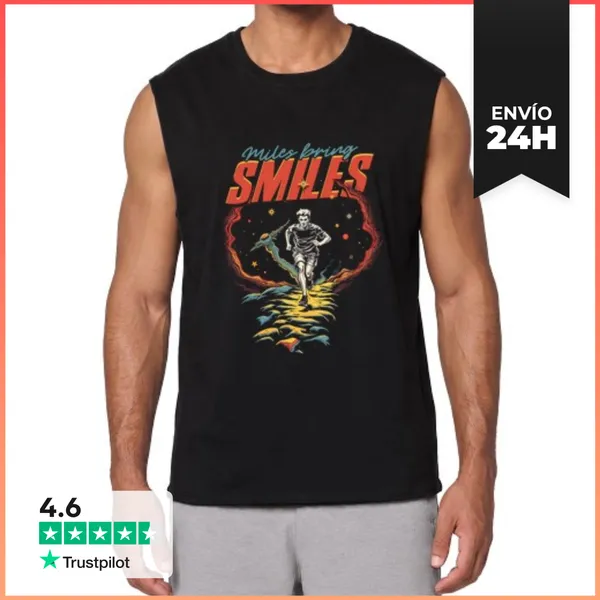 Camiseta Sin Mangas Maratonista Corriendo LaTostadora