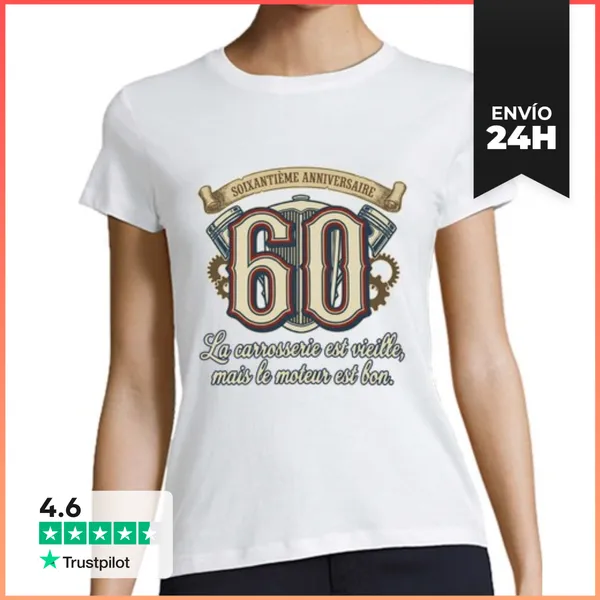 Camiseta Mujer Clásica 60 Anniversaire LaTostadora