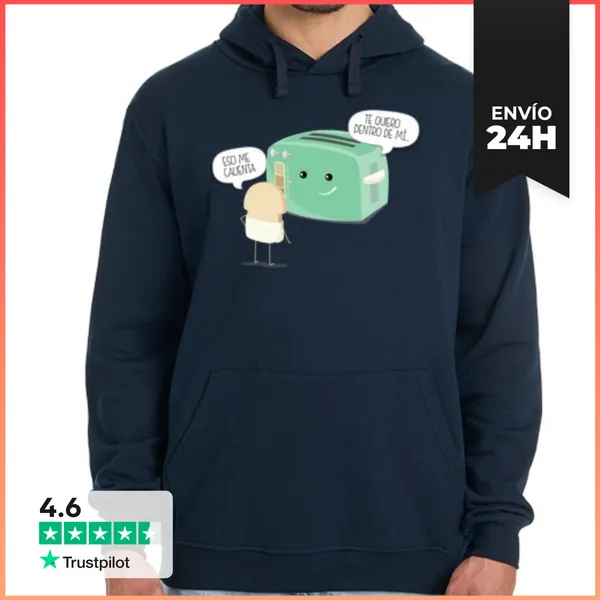 Sudadera Unisex Con Capucha Tostadora Atrevida LaTostadora