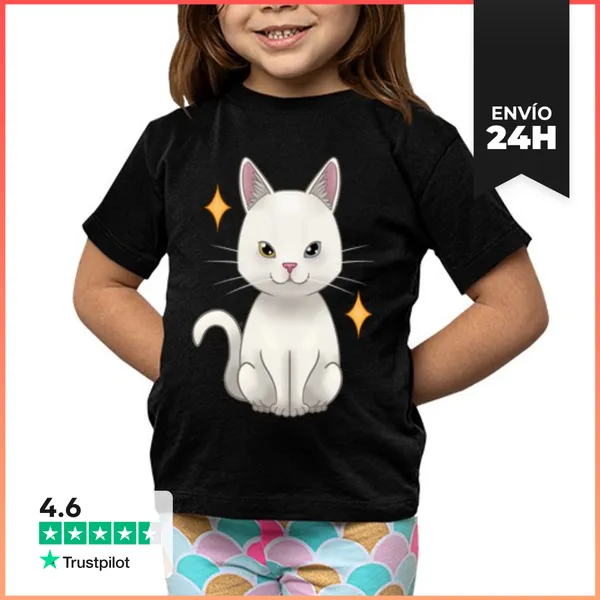 Camiseta Clásica Para Niños Gato Doméstico LaTostadora