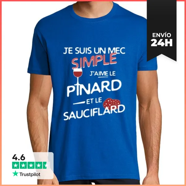 Camiseta Hombre Clásica Pinard Y Sauciflard LaTostadora