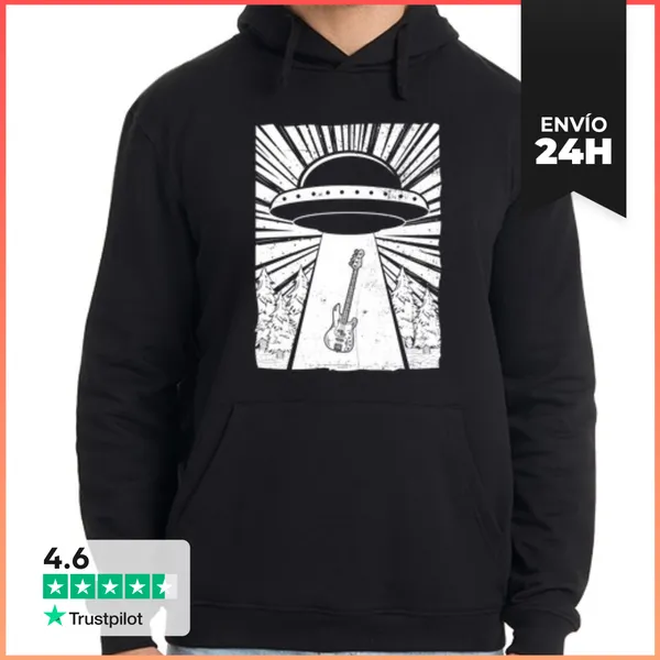 Sudadera Unisex Con Capucha Hombre, Jersey Con Capucha, Negro