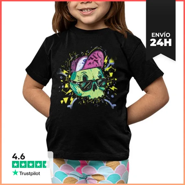 Camiseta Clásica Para Niños Calaca Party LaTostadora
