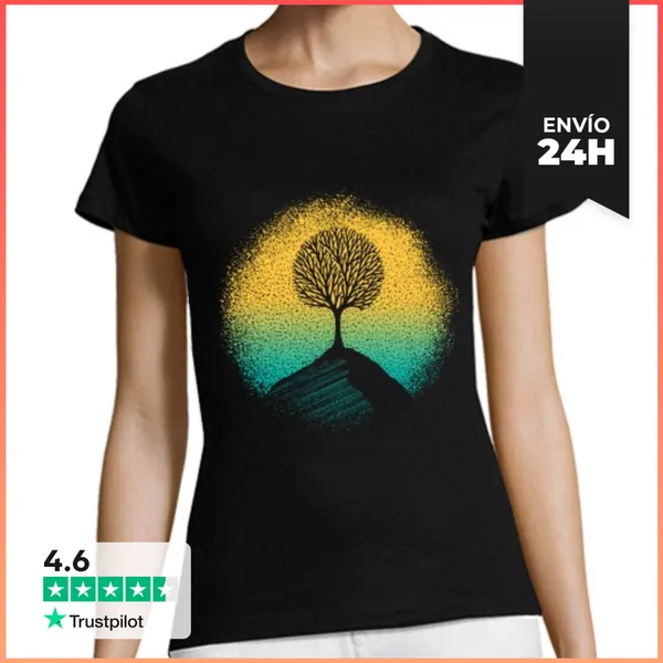 Camiseta Mujer Clásica Árbol De La Vida LaTostadora