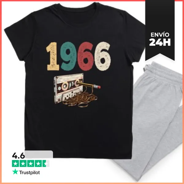 Pijama 1966 Cassette Retro Cumpleaños LaTostadora