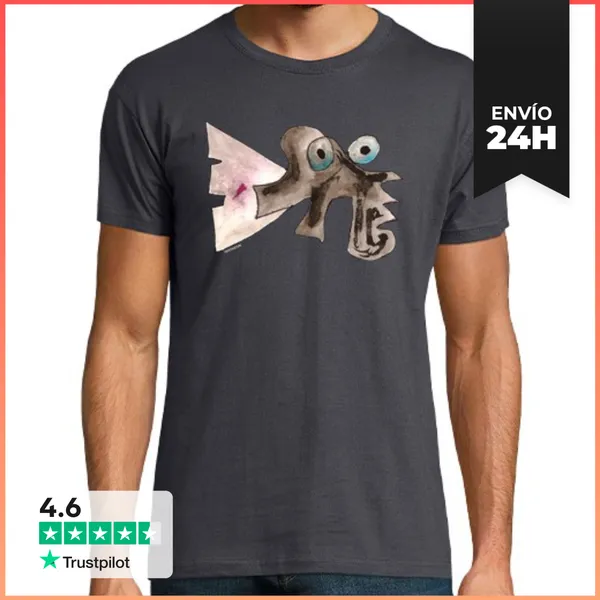 Camiseta Hombre Clásica Camiseta Hombre Pulpo LaTostadora