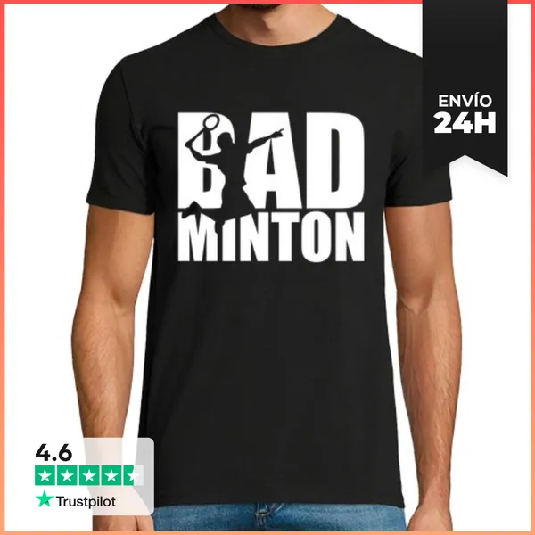 Camiseta Hombre Clásica Bádminton LaTostadora