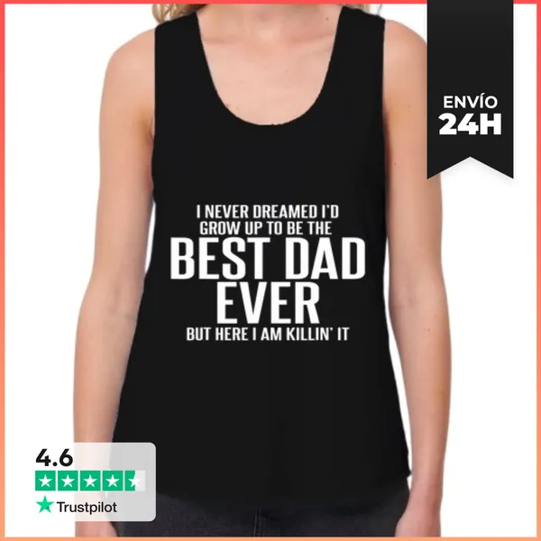 Camiseta Mujer Sin Mangas, Loose Fit Nunca Soñé Que Crecería Para