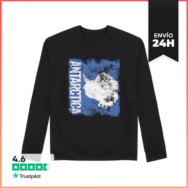 Sudadera Unisex Bandera De La Antártida Angustiada LaTostadora